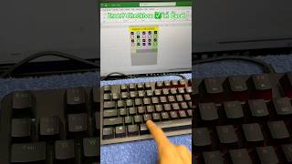 Computer 🖥️ Shortcut key for Insert ✅ Checkbox in Excel #excel #keyboard #trending #exceltips