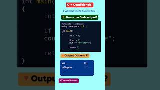 C++ Quiz ❓#1 🔷 if Condition in C++ #codequiz#cpp #codingchallenge #cppquestions #codingquestions #cs