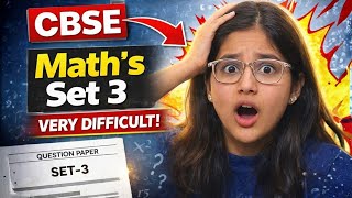 CBSE Maths Set 3 2026 Exam Analysis 😱 | Was It the Toughest Paper? Honest Reaction!