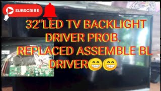32"LED TV.. HOW TO REPLACED BL DRIVER TO DIY BACKLIGHT DRIVER..