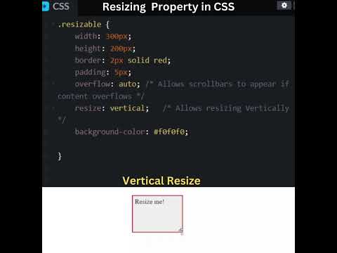 Resize Property in CSS.#css#webdevelopement#coding#programming#shorts#ytshorts