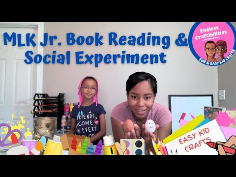 Black History Crafts: Martin Luther King Jr Experiment & Book Reading #blackhistorymonth #kidcrafts