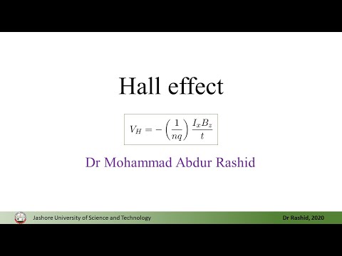 SCP08: Hall effect — Hall voltage — Hall coefficient
