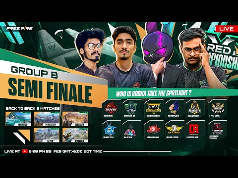 [🔴LIVE] RED CHAMPIONSHIP SEASON 2 | SEMI FINAL GROUP - B | FREE FIRE