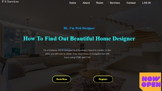 How To Create A Home Page Website Using HTML And CSS Step By Step Website Tutorial 2021