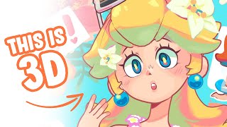 Getting that 2D look in 3D! 🍑