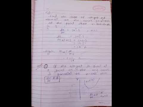 Tangent & Normals #12th #maths #differentiation