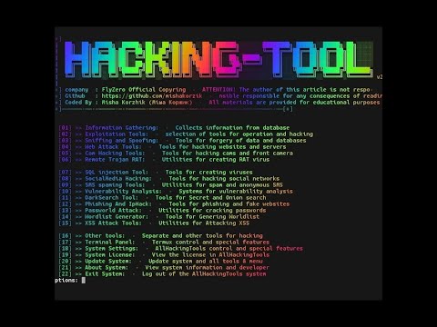 All-in-One Hacking Tools For Hackers! And more hacking tools! In termux and linux!