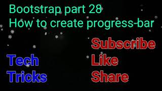 Bootstrap part 28 | How to create progress bar | #Shorts