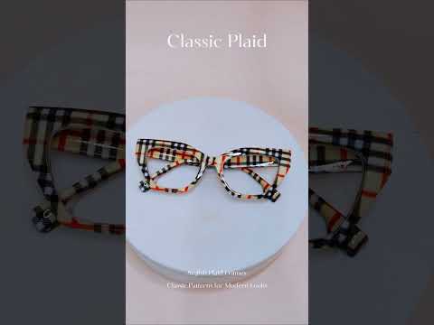 Stylish Plaid Frames | Classic Patterns for Modern Looks #abbeglasses #stylish #plaid #modern