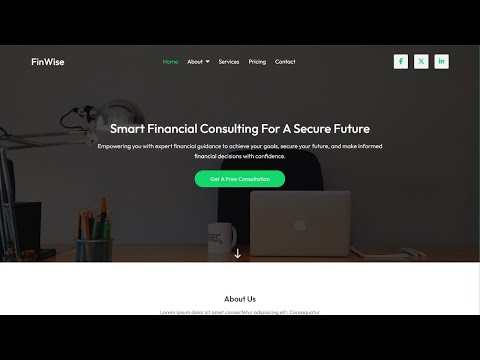FinWise – Modern Financial Consulting Website Template | HTML, CSS & JavaScript
