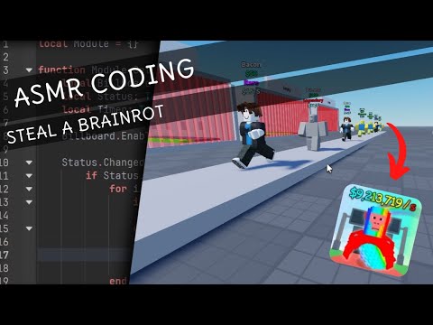 ASMR Coding - Steal A Brainrot - Roblox Studio [#1]