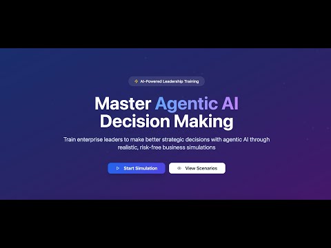 Agentic AI Simulation Sandbox | Experiential AI Learning & Workforce Transformation