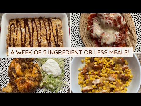 A WEEK OF 5 INGREDIENT DINNERS! | MACRO-FRIENDLY, SIMPLE MEALS!