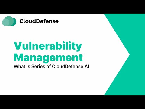 What is Vulnerability Management? | What is Series | CloudDefense.AI
