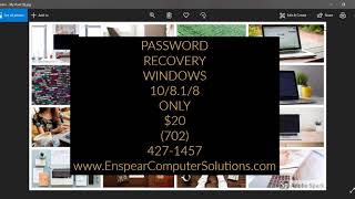RESET PASSWORD WINDOWS 10 8.1 8 LAS VEGAS HENDERSON SUMMERLIN