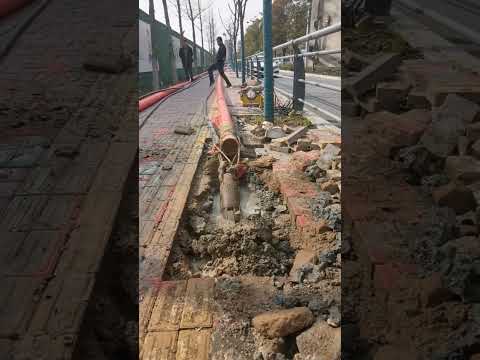 Laying communications without digging trenches