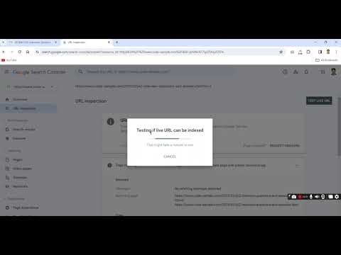 How do I request indexing in Google Search Console ?