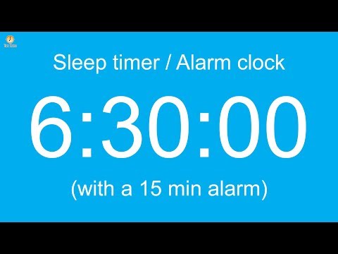 6 hour 30 minute Sleep timer / Alarm clock (with a 15 min alarm)