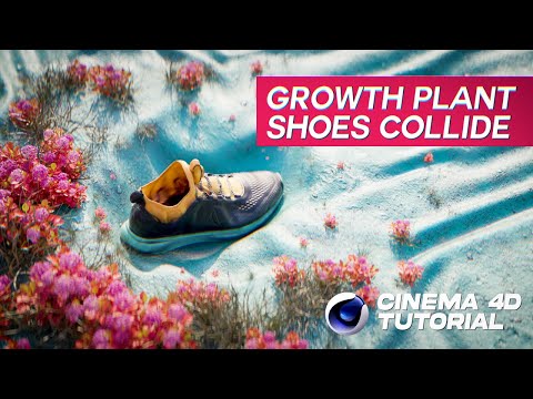 Growth Plant and Shoes Collide in Cinema 4D 2024