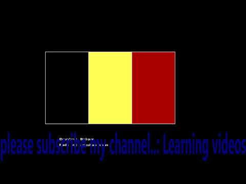 Belgium flag in cpp code.. 2D & 3D display.