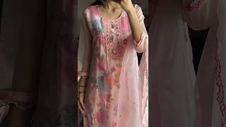 Floral printed kurta set🌸 Premium organza fabric | Size S to XXL ✨