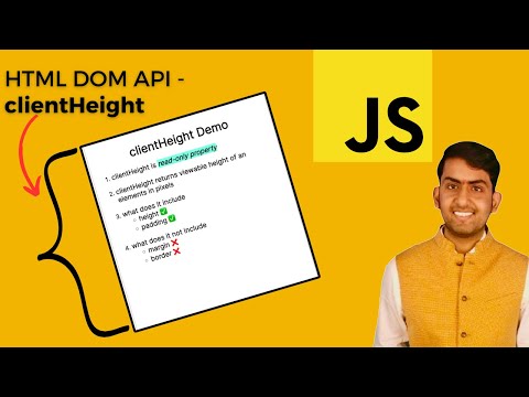 HTML DOM Element clientHeight property - Web API | JavaScript | React Interview #javascript #react