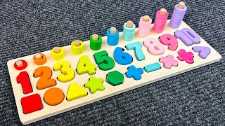 Best Learning Numbers, Shapes & Counting 1 - 10 | Preschool Toddler Learning Toy Video