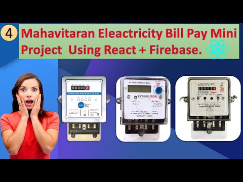 CDAC  Electricity Bill Pay (Mahavitaran) Mini Project using React | CodeWithArrays |