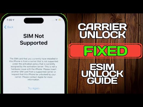How to Unlock iPhone for any Carrier For Free | ESIM JV | JV SIM UNLOCK | SIM NOT SUPPORTED Solution