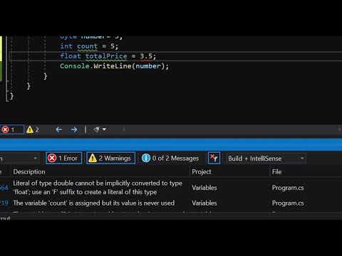 C# free Arabic course: Sec 3 Lesson 5  Demo Variables and Constants Part1