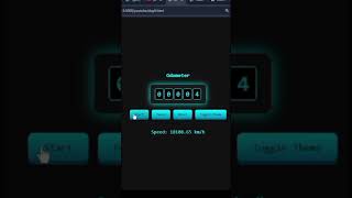 Digital Odometer in HTML, CSS & JS #Shorts #webdevelopment #coding #webdevpro