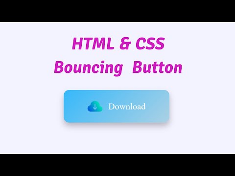 HTML & CSS Bouncing Button