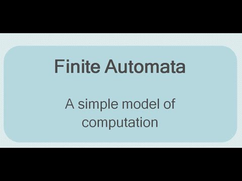 Design of Finite Automata - finite state machine (finite automata)