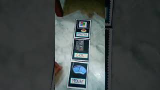 FLASH CARDS ON COMPUTER PARTS #schoolproject #creativity #flashcards