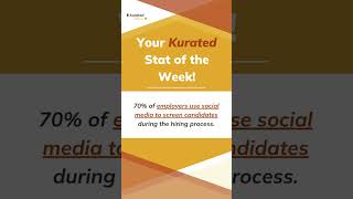 70% of employers screen candidates on social media. 👀