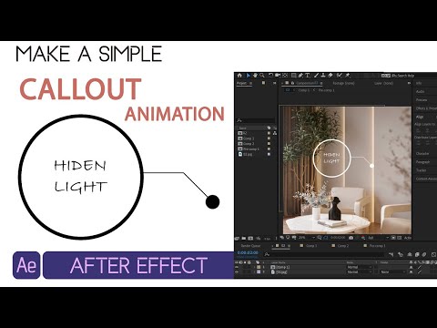 How to create a simple CALLOUT ANIMATION in aftereffect