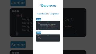 CSS Shorthand vs Longhand – Junior vs Senior Dev Style | Clean & Efficient Code