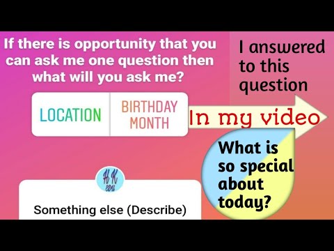 What I revealed my location? What is so special about today?