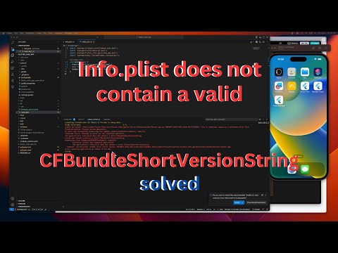 The application's Info.plist does not contain a valid CFBundleShortVersionString - Solved!