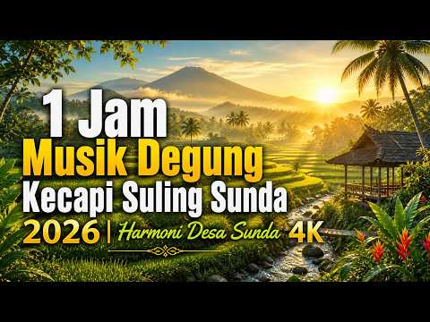 1 Jam Musik Degung Kecapi Suling Sunda 2026 | Harmoni Desa Sunda 4K | Relaksasi, Spa, Resto