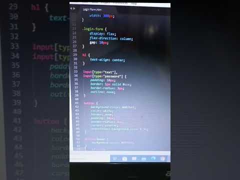 Login Form HTML Aur CSS power #shorts #status  #shortsfeed #subscribe #education #html #coding #css