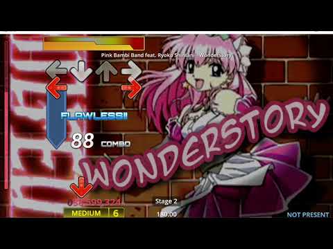 StepMania - Wonderstory (puritanical penis pack) - medium 2X speed AA