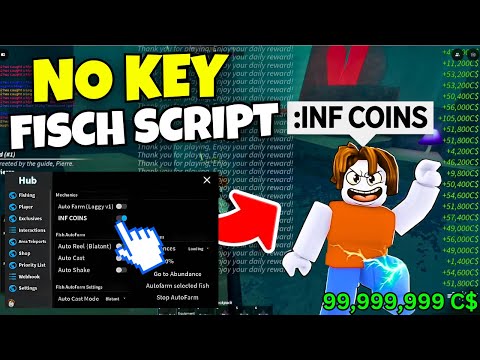 Fisch Script - *NEW* NO KEY INFINITE COINS, OP SCRIPT🐟 (Roblox Script / Hack 2025)