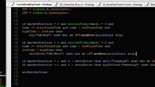 A ES.D Day-trading Algorithm Programmed with EasyLanguage in Less than 10 Minutes!
