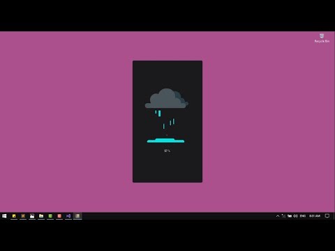 C# Animated Rain Loading Form | Timer