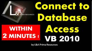 How to connect database access vb 2010 visual basic