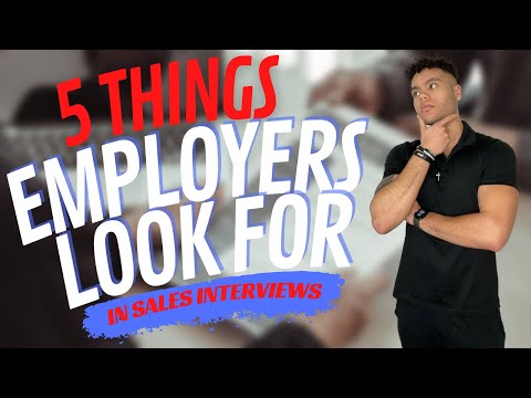 5 things sales employers look for #interviewtips