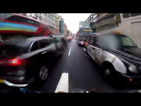 Car Jumps Red Light And Takes Out A Biker