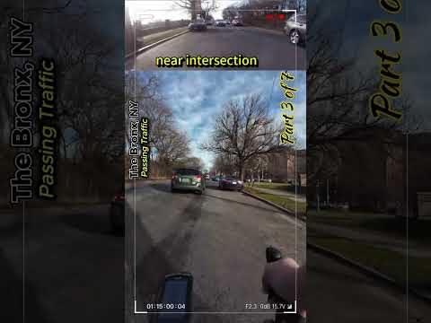 Safety First: Keeping Distance in Traffic #cycling #nyc #shorts